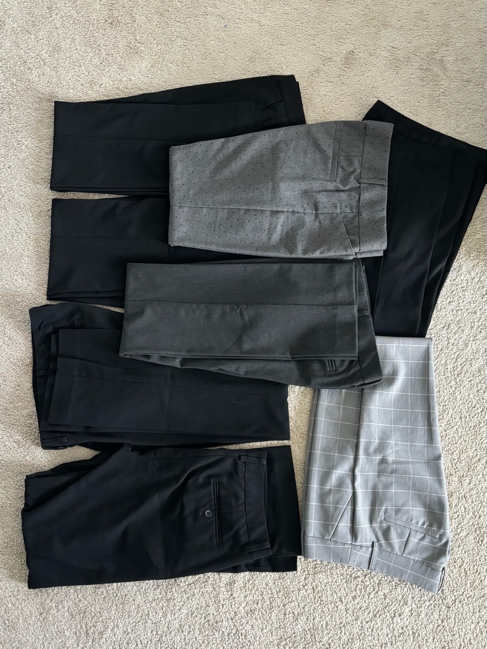 Women’s Black and Gray Dress Pants Bundle - Classic Formal Trousers